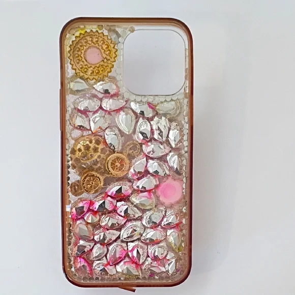 Juicy Couture Pink and Gold Embellished Phone Case - Picture 2 of 14